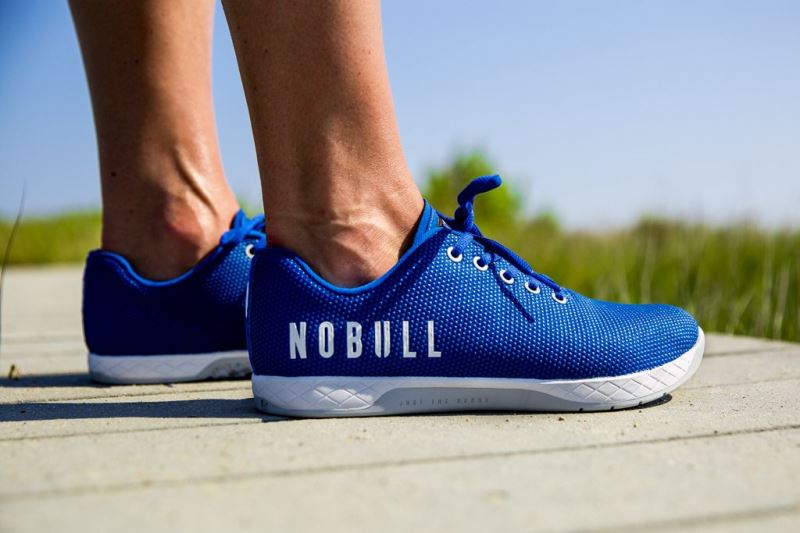 NOBULL Nautical Blue Trainer - Sneakersy Damskie Niebieskie | PL-BGWzsdo